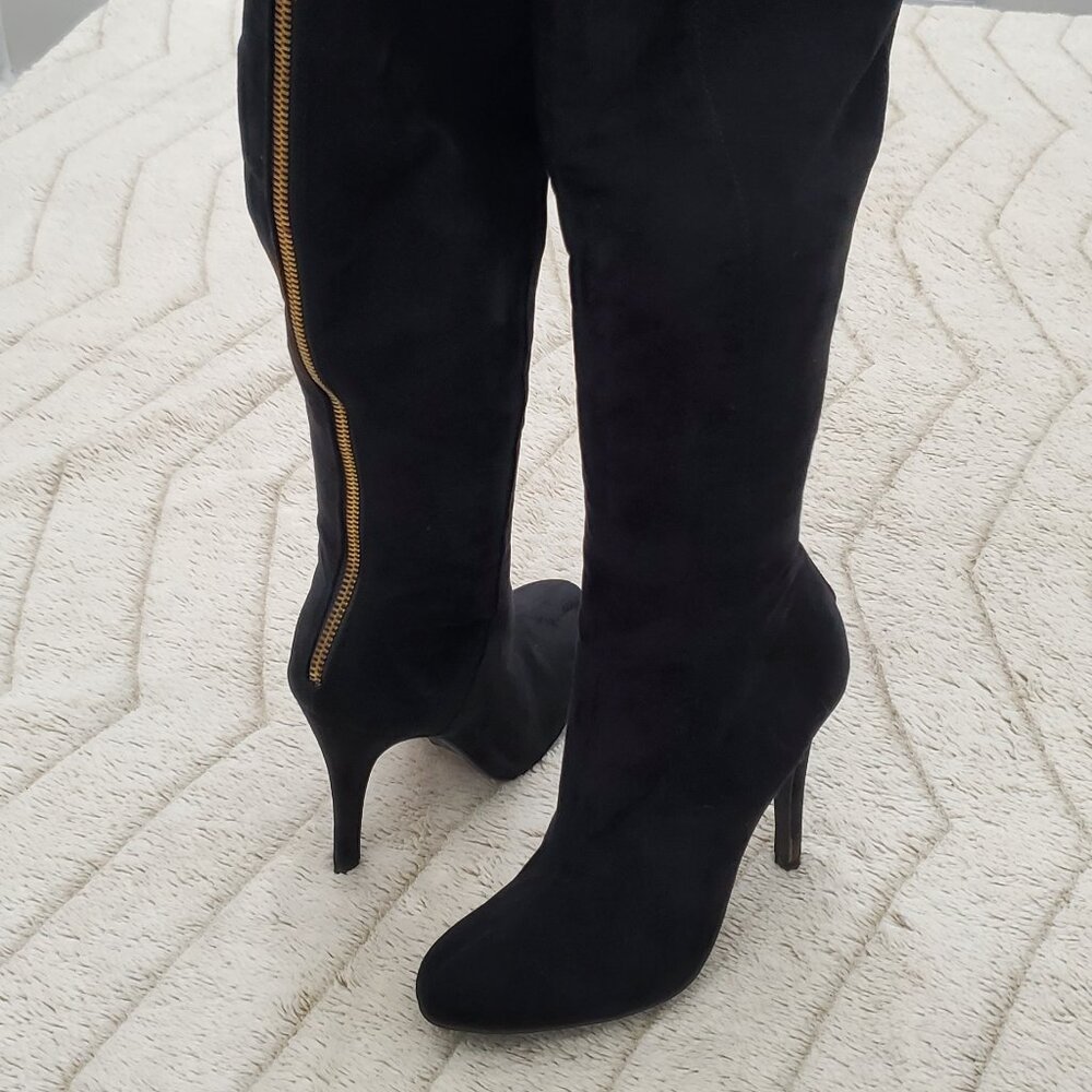 Forever21 Tall Black Knee-high Boots